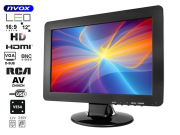12-дюймовый HDMI VGA AV-монитор РЕКЛАМНЫЙ POS-КИОСК