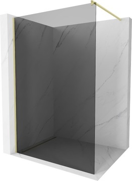 MEXEN KIOTO ŚCIANKA PRYSZNICOWA WALK-IN 100 x 200 CM ZŁOTA szkło 8 mm