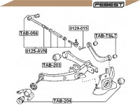фото thumb №2, Febest втулка wah. toyota задняя auris 07-/avensis 00