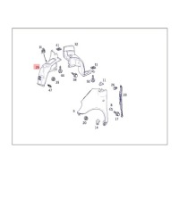 Подкрылок правый перед mercedes a w168 a1686902630 Недорого, фото thumb