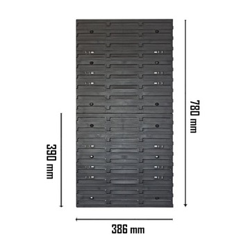 Размеры инструментальной настенной доски. 78x39см 20 кювет