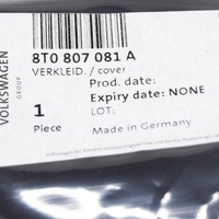 фото thumb №10, Audi a5 8t upper радіатор support панель cover 8t0807081a