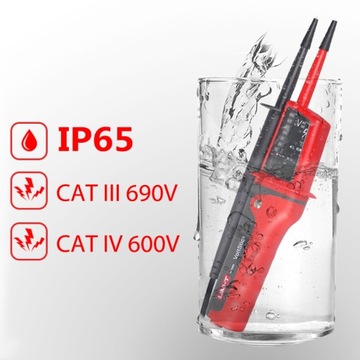 UNI-T UT15C ТЕСТОВЫЙ ИЗМЕРИТЕЛЬ НАПРЯЖЕНИЯ ПЕРЕВОРАЧЕНИЯ ФАЗ