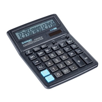 Калькулятор офисный 16-значный 190х143х40 мм черный