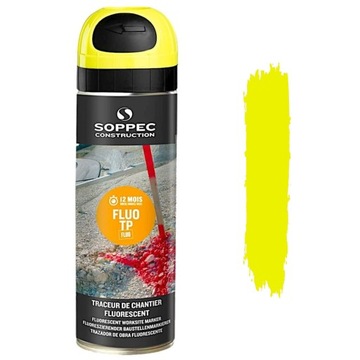 12x FARBA GEODEZYJNA SPRAY FLUO SOPPEC ŻÓŁTA