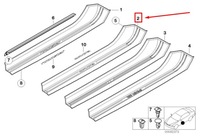 фото thumb №12, Bmw z3 coupe e36 left door поріг trim 51478410153 8410153