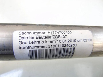 фото thumb №6, Труба заливная горловина топлива mercedes w177 1.5 cdi a1774700400