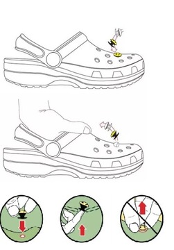 БЕЙДЖ ДЛЯ ОБУВИ CROCS ДЕКОРАЦИЯ ЖЕНСКИЙ СТРИПТЕЗ Бюстгальтер