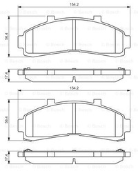 фото thumb №13, Bosch гальмівні колодки гальмівні ford перед explorer 986 424 656