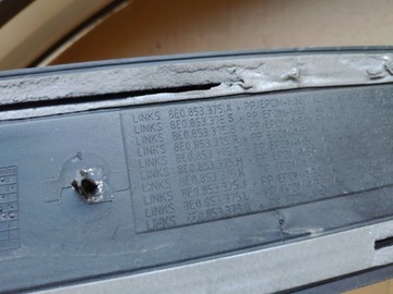 фото thumb №7, Планка накладка пороговая левая перед зад audi a4 b7