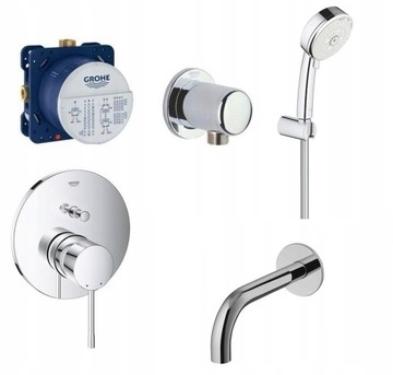 BATERIA WANNOWO-PRYSZNICOWA Grohe Essence podtynkowa chrom