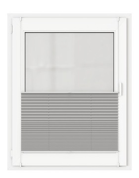 TERMO серебристая PLISA LUX рулонная штора плиссе 102x150см