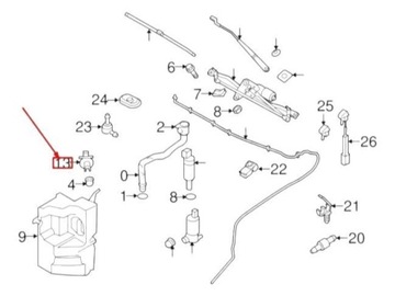 фото thumb №7, Предупреждение уровня volvo xc60 оригинальный 32237467