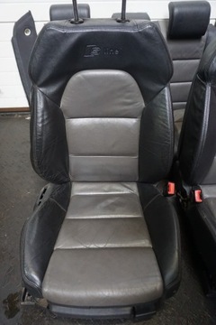 фото thumb №4, Audi a4 b6 b7 сиденья кожа кожаные ковши ковшеобразные чёрные s-line sline