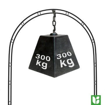 Pergola metalowa łukowa 255 cm CLASSIC czarna