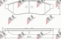 фото thumb №1, Тормозные колодки тормозные задняя chevrolet epica 2.0-2.5 2005-