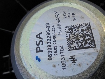 фото thumb №6, Динамік двері правий перед citroen e-c4 c4 3 iii 22r. 9830932280