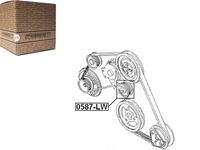 фото thumb №11, Febest 0587-lw ролик натягувача, ремінь клиновий багатореберний