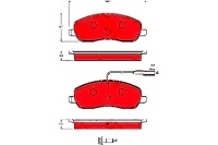 Купити Trw гальмівні колодки гальмівні lancia thesis 3.0 07.02-07.09, фото thumb