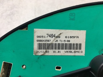 фото thumb №10, Спідометр  прилади peugeot 206 2.0 hdi 9651740480