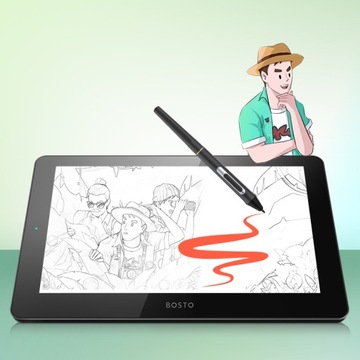 Графический планшет для компьютера BOSTO 12HD с пером