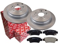 фото thumb №1, Тормозные диски + тормозные колодки febi задняя honda cr-v iv 302mm