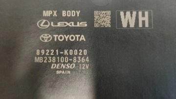 фото thumb №8, Toyota yaris iv p21 2020-2024 1.5 h модуль блок керування комфорту mpx