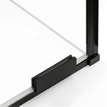 SMART BLACK Шторка для ванны 150x150 раздвижная