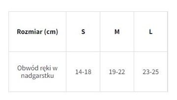 PANI TERESA OPASKA ELASTYCZNA NA NADGARSTEK BEZSZWOWA PT0309 M CIELISTA
