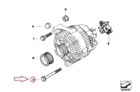 Набір гвинт генератора bmw 5 e60 12310392568 Ціна, фото thumb