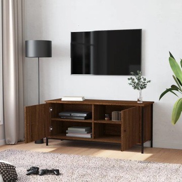 vidaXL Szafka TV, brązowy dąb, 102x35x45 cm, materiał drewnopochodny