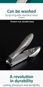 Stainless Steel Anti-Splash Nail Clippers - Bionics Design Manicure & Pedic