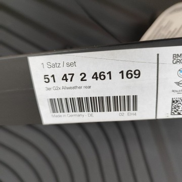 фото thumb №5, Bmw 3 g20 g21 2018 набір килимки автомобільних