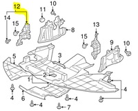 фото thumb №9, Направляющая воздуха правая mitsubishi lancer оригинальный номер mr960364