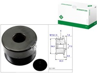 фото thumb №1, Ina колесо ременное генератора chevrolet astra, meriv