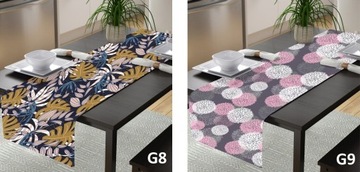 BIEŻNIK NA STÓŁ MATOWY KOLOROWY 40x120 OBRUS G4