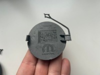 фото thumb №14, Fiat doblo ii lift 2014-2022 заглушка фаркоп перед czarna структура оригінал