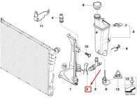 фото thumb №9, Суппорт радиатора автоматической коробки передач bmw 3 e46 17221707786 1707786