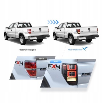 фото thumb №9, Лампа лампы зад l + r led vland комплект тонированный ford f150 f-150 2009-2014