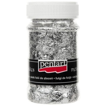 PŁATKI Srebrne do Przyklejania 100ml do Ozdabiania