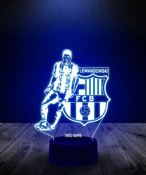 Lampka na Biurko Statuetka Lewandowski FCB PLEXIDO