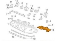 Bmw 5 e39 кронштейн   фара лівого  63126904043 6904043 oem Зі Шроту, фото thumb