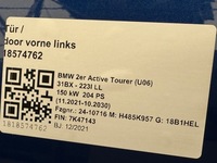 фото thumb №6, Bmw 2 u06 двері ліва сторона комплект c31