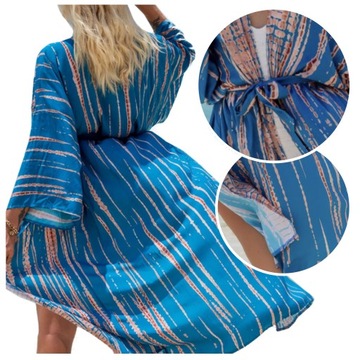 ПАРЕО для пляжа, платье ПОЛЕТ, длинная накидка, женская туника SUMMER BOHO