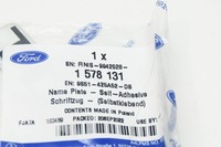 фото thumb №6, Ford ka mk2 эмблема na задняя крышка багажника 1578131 новый оригинальный 9s51