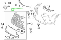 Lexus ux za10 передняя накладка радиатора новая оригинальная 5310176230 Киев, фото thumb