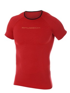 Brubeck Мужская футболка 3D Run PRO с короткими рукавами красная S