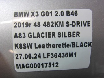 фото thumb №12, Bmw x3 g01 крило лівий переднє a83 glacier срібло лівий перед 41007930973