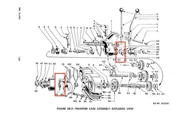 Циммерный герметик раздаточной коробки Jeep Willys MB GPW