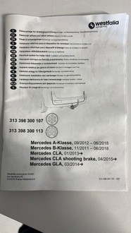 фото thumb №7, Mercedes w176 w246 w117 w156 жгут электропроводка модуль фаркоп 313398300113